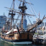 Replica of Captain Cook's ship The Endeavour