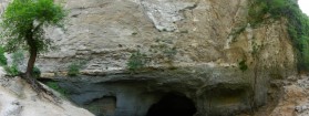 Panorama of the Cave from which La Sorgue springs