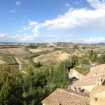 View from Certaldo (our Villa's town)